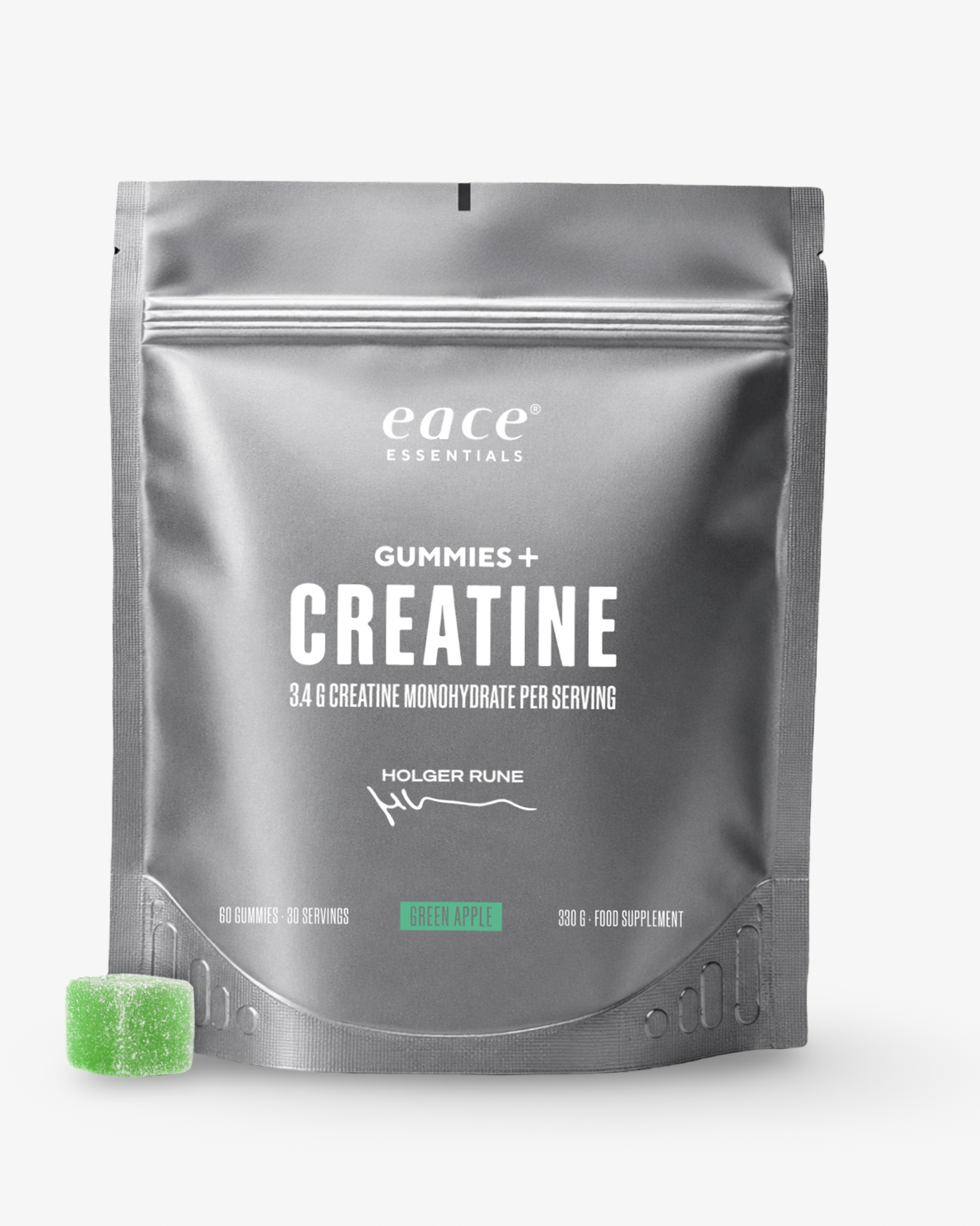 New in. Creatine Gummies+ | Green Apple | 60 Gummies