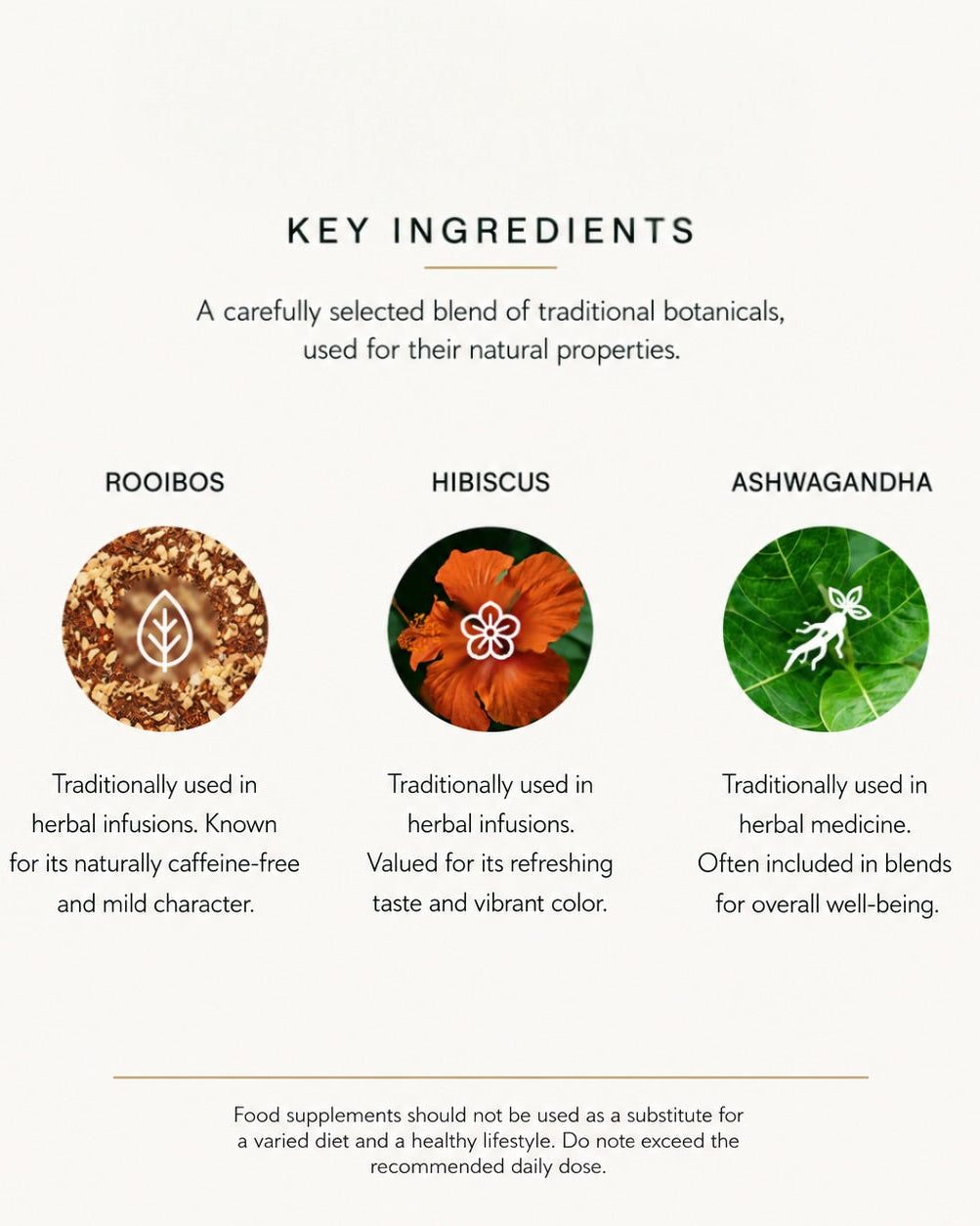 Hibiscus Rooibos + Ashwagandha, 30 tea bags